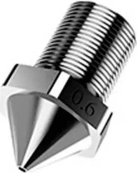 FlashForge Creator 3 Pro/4/Guider 3 D&uuml;se, geh&auml;rteter Stahl, 0,6mm (80002857001)