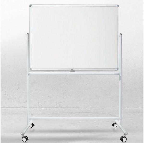 VelvetTrading Whiteboard Stanford, lackiert mobil & drehbar 100 x 150 cm