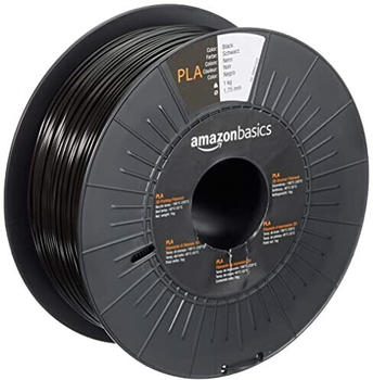 AmazonBasics Filament aus PLA-Kunststoff, 1.75 mm, Schwarz, 1 Spool