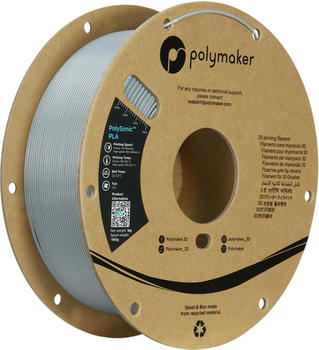 Polymaker PolySonic PLA Pro Filament 1.75mm 1kg Grey
