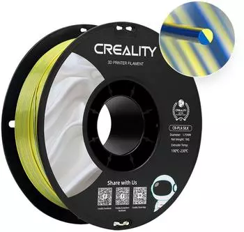 Creality 3D CR-Silk PLA Filament 1.75mm 1kg Yellow/Blue