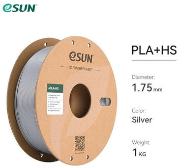 eSun3D ePLA+HS Filament 1.75mm 1Kg Silver eSun3D ePLA+HS Filament 1.75mm 1Kg Silver