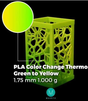 Maertz PLA Color Change Thermo Green to Yellow 1.75 mm