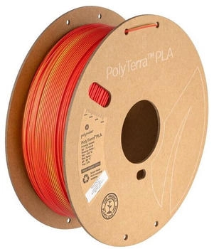 Polymaker PolyTerra PLA Dual Sunrise 1.75mm 1kg Filament - Rot-Gelb