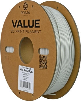 PrimaCreator PrimaValue PLA+ High Speed 1.75mm Grau 1 kg – Höhere Druckgeschwindigkeit bei gleichbleibender Qualität