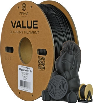 PrimaCreator PrimaValue PLA+ High Speed Schwarz 1.75mm 1 kg
