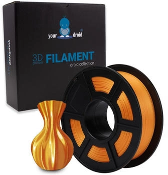 yourDroid BioSilk PLA+ Filament Messing 1.75mm 1kg yourDroid BioSilk PLA+ Filament Messing 1.75mm 1kg
