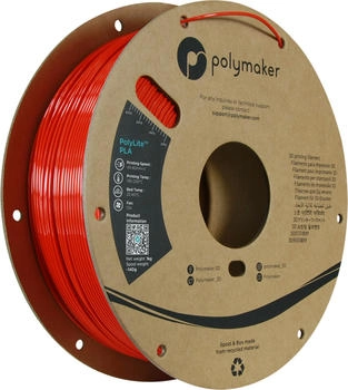 Polymaker PolyLite Silk PLA Red - 1,75 mm / 1000 g