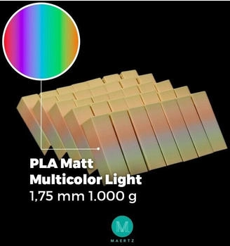 Maertz PLA Matt Multicolor Light 1,75 mm 1.000 g