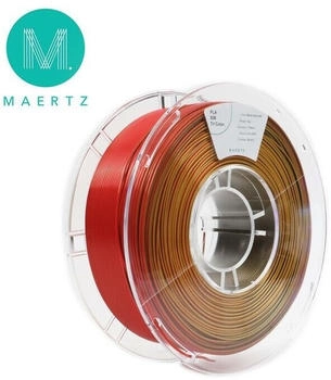Maertz PLA Silk Tri Color Black-Red-Gold 1.75 mm 1.000 g