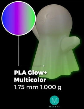 Maertz PLA Glow+ Multicolor 1.75 mm 1.000 g