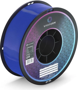 Viviform PLA+ Filament für 3D Drucker, 1kg Rolle, Durchmesser 1,75mm +/- 0,03mm, Blau (VF-PLA104)