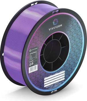 Viviform silk PLA Filament für 3D Drucker, 1kg Rolle, Durchmesser 1,75mm +/- 0,03mm, Lila (VF-PLA409)