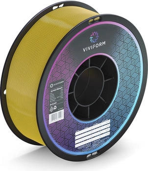 Viviform PLA+ Filament für 3D Drucker, 1kg Rolle, Durchmesser 1,75mm +/- 0,03mm, Gelb (VF-PLA106)