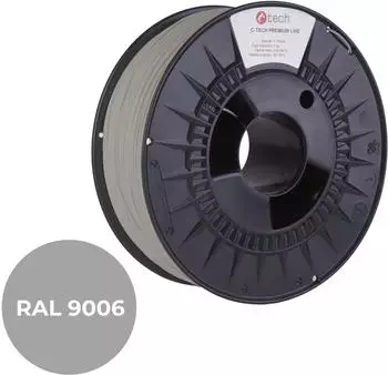 C-Tech Filament PREMIUM LINE PLA weißaluminium RAL9006