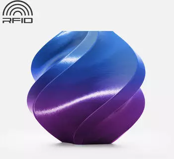 Bambu Lab PLA Silk Dual Color Aurora Purple Spule