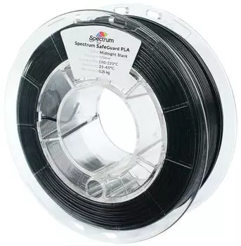 Spectrum Filaments 81552 Safeguard PLA Filament PLA antibakteriell 1.75mm 250g Deep Black, Schwarz 1St.