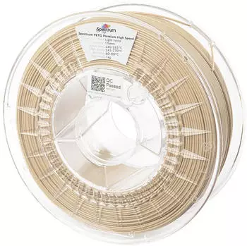 Spectrum Filaments 81541 PETG Premium High Speed Filament PETG Highspeed Filament, chemisch beständig 1.75mm 1000g Light Ivory