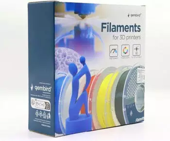 Gembird High Speed PETG filament - Schwarz - 1.75mm ø - 1 kg