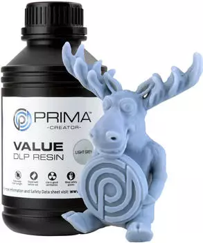 PrimaCreator Value UV / DLP Resin - 500 ml - Hellgrau