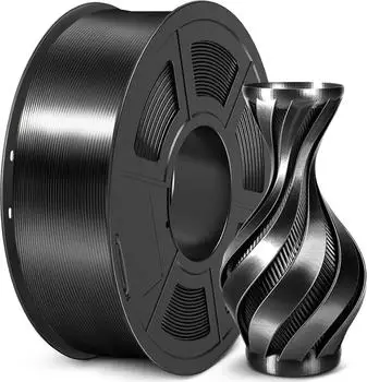 Sunlu Silk PLA+ Filament Black 1.75mm 1kg
