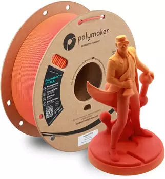 Polymaker PA17014 HT-PLA Filament PLA, HT-PLA Hochtemperaturbest&auml;ndig, Highspeed Filament 1.75mm 1000g Gradient Fire 1St.