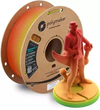 Polymaker PA17012 HT-PLA Filament PLA, HT-PLA Hochtemperaturbest&auml;ndig, Highspeed Filament 1.75mm 1000 Gradient Tropical 1St.