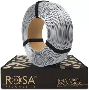 ROSA 3D Filament Rosa3D Nachfüllpackung PETG Standard HS 1,75 mm 1 kg - Aluminium