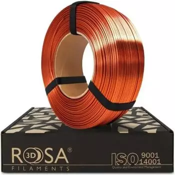 ROSA 3D PLA Filament Seidenkupfer 1,75mm 1000g Nachfüllung (PLA-COP-175-1R-ROS)