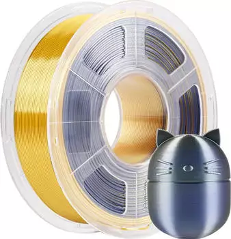 Anycubic PLA Silk Dual Color Black Gold - 1,75 mm / 1000 g