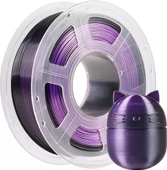 Anycubic PLA Silk Dual Color Black Purple - 1,75 mm / 1000 g