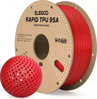 Elegoo Rapid TPU 95A Red - 1,75 mm / 1000 g