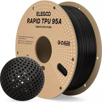 Elegoo Rapid TPU 95A Black - 1,75 mm / 1000 g