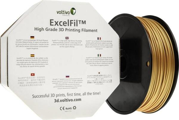 Voltivo ExcelFil ABS Filament gold (EF-ABS-300-BGOLD)