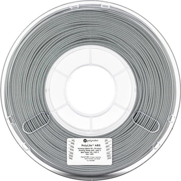 Polymaker ABS Filament 1.75mm grau (PM70641)