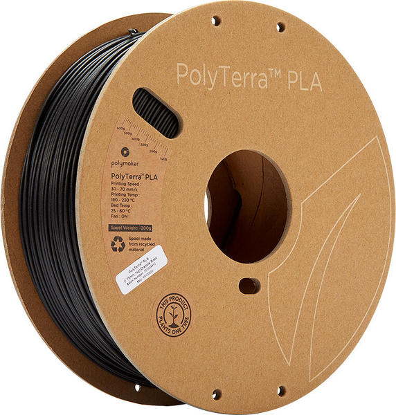 Polymaker PolyTerra PLA Charcoal Black 1.75mm