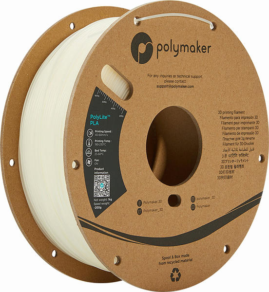 Polymaker PolyLite PLA Natur - 1,75 mm