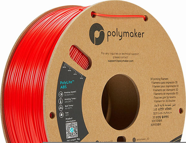 Polymaker PolyLite ABS Rot - 1,75 mm
