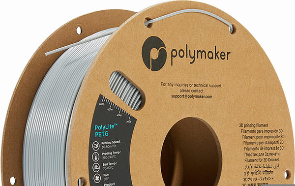 Polymaker PolyLite PETG Grau - 1,75 mm