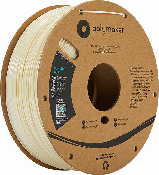 Polymaker PolyLite ASA Natur - 1,75 mm / 3000 g