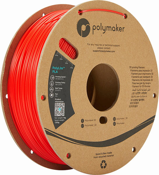 Polymaker PolyLite PLA Rot - 1,75 mm