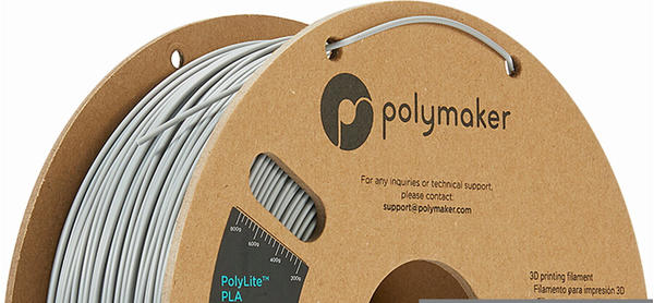 Polymaker PolyLite PLA Grau - 1,75 mm / 1000 g