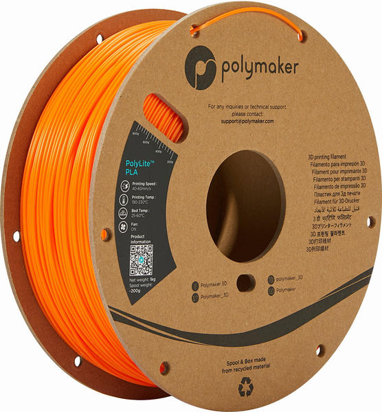 Polymaker PolyLite PLA Orange - 1,75 mm