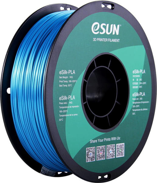 eSun3D eSilk-PLA Cyan - 1,75 mm / 1000 g