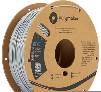 Polymaker PolyLite PLA PRO, Silber, 1.75mm, 1 kg