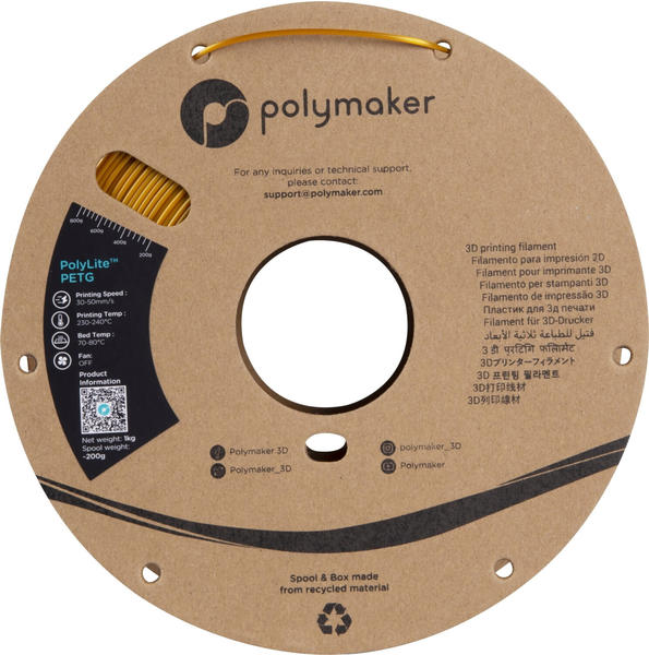Polymaker PolyLite PETG Gold - 1,75 mm