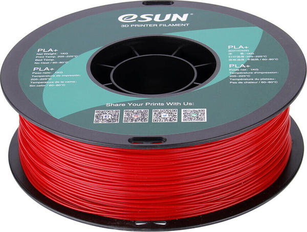 eSun3D PLA+ Fire Engine Red - 1,75 mm / 1000 g