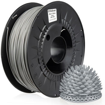 Midori 4 x 1,75mm PLA Filament 1kg Spule Silber RAL9006