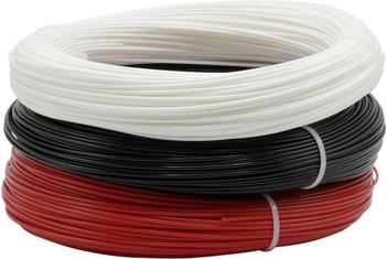Renkforce RF-4738590 PETG-Filament, 1,75 mm, 600 g, Schwarz, Weiß, Rot, 1 Stück