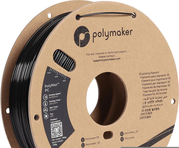 Polymaker Polymax Tough PC Filament 2,85mm 750g Black